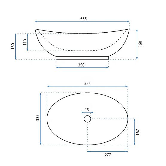 Pohištveni umivalnik Rea Kate 56
