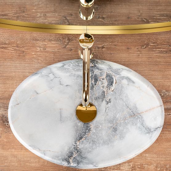 Pohištveni umivalnik Rea Linda Granit Mat