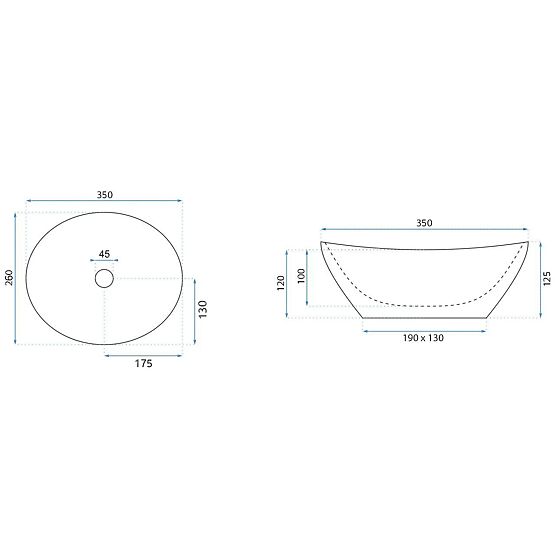 Pohištveni umivalnik Rea Sofia Mini Aiax Shiny