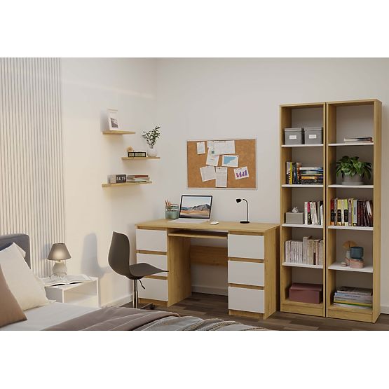 Polica Onyx R40 HRAST ARTISAN BELA