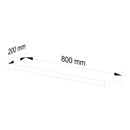 POLICA PS-4 80cm BELA