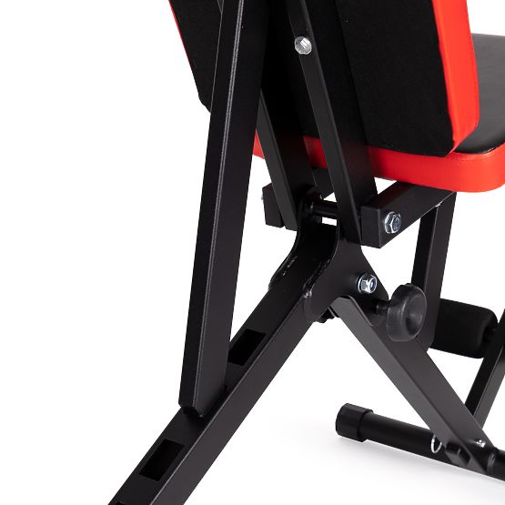 Poševna vadbena klop z nastavljivim naslonom