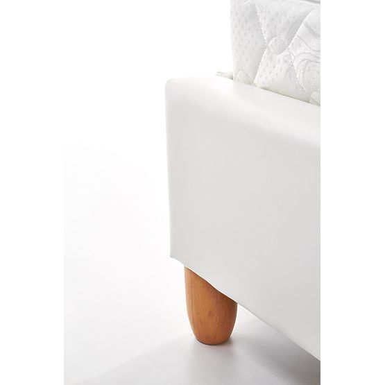 Oblazinjena postelja 160x200 SANDY - svetlo siva