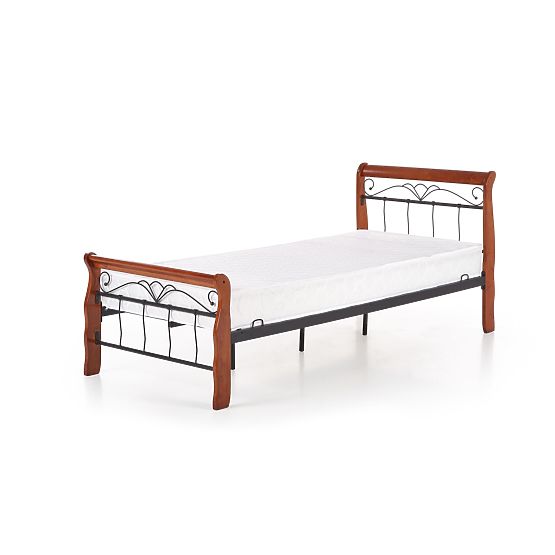 Postelja VERONICA 90 cm češnja ant./črna