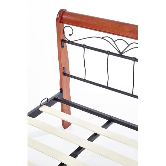 Postelja VERONICA 90 cm češnja ant./črna