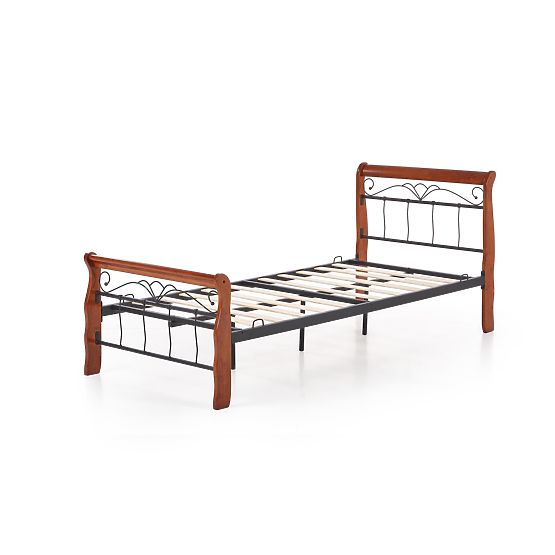 Postelja VERONICA 90 cm češnja ant./črna