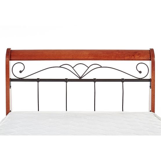 Postelja VERONICA 90 cm češnja ant./črna