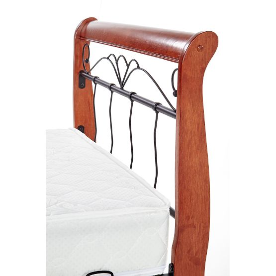 Postelja VERONICA 90 cm češnja ant./črna