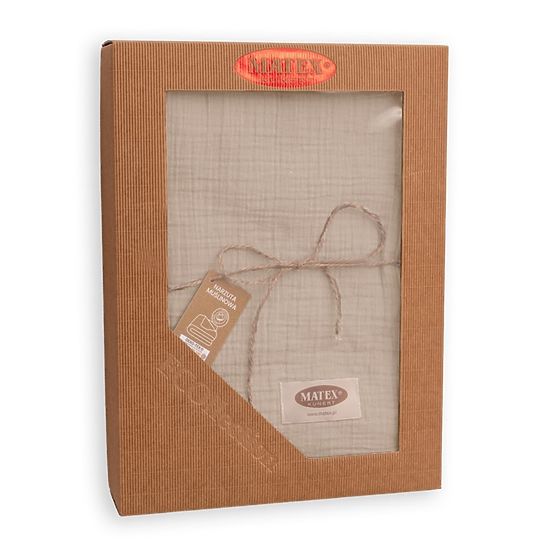 Posteljno pregrinjalo iz muslina 210x240 svetlo bež