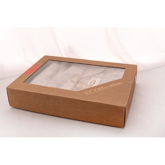 Posteljno pregrinjalo iz muslina 210x240 svetlo bež