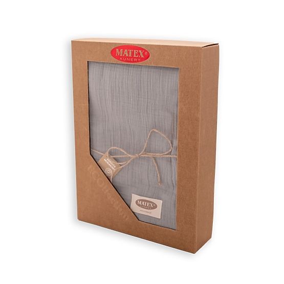 Posteljno pregrinjalo iz muslina 210x240 temno sivo