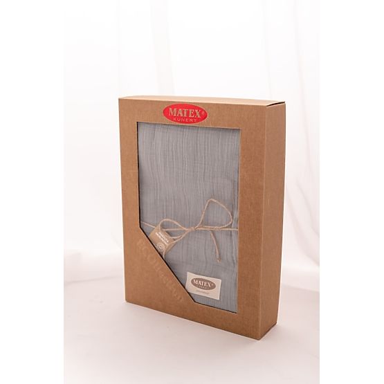 Posteljno pregrinjalo iz muslina 210x240 temno sivo