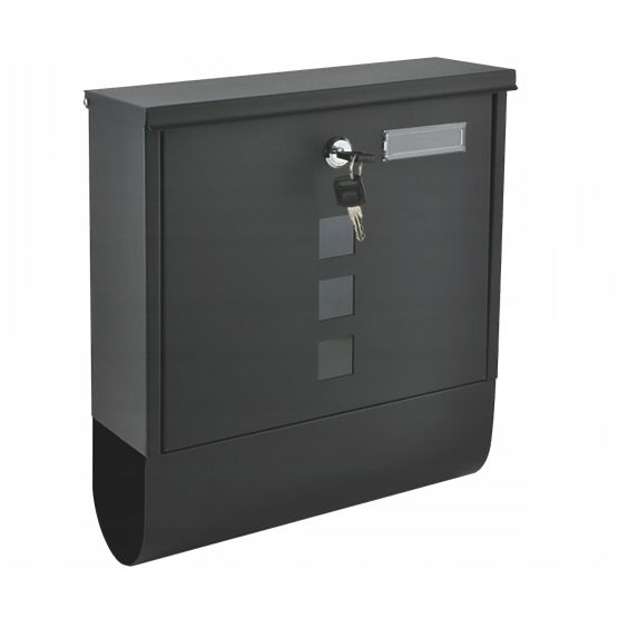 Poštni nabiralnik z držalom za časopise iz pocinkane jekla