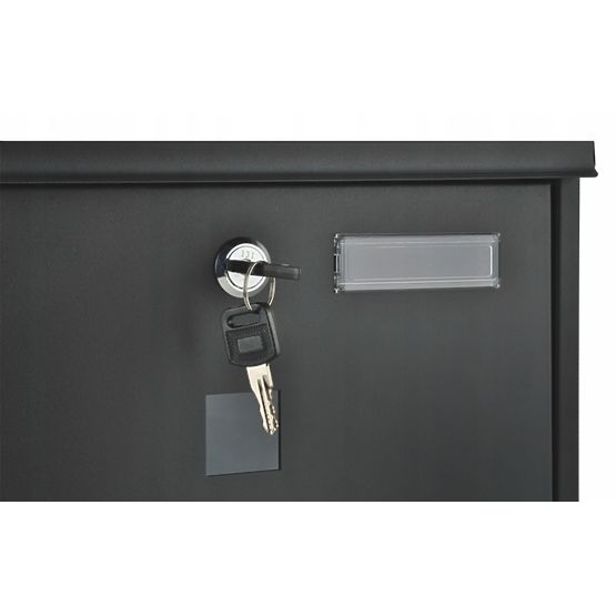 Poštni nabiralnik z držalom za časopise iz pocinkane jekla