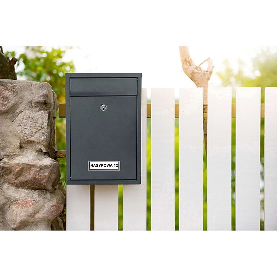 Poštni nabiralnik za pisma Gustav antracit