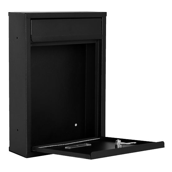 Poštni nabiralnik za pisma Gustav črna z napisi