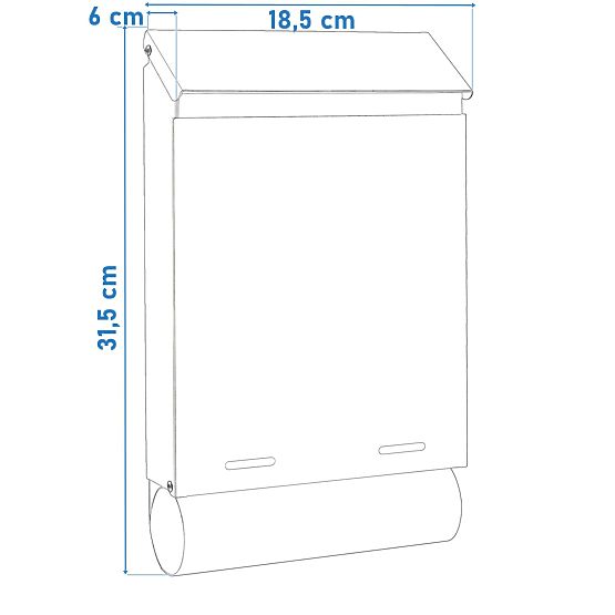 Poštni nabiralnik za pisma Hadvar črna