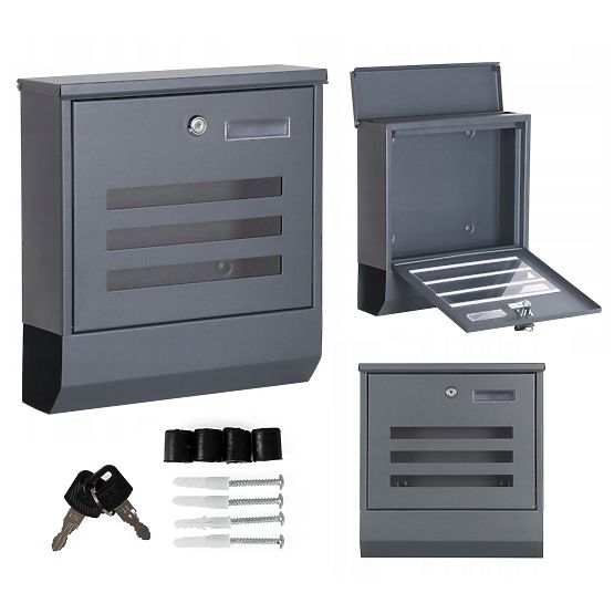 Poštni nabiralnik za pisma in časopise iz nerjavečega jekla