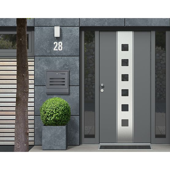 Poštni nabiralnik za pisma in časopise iz nerjavečega jekla