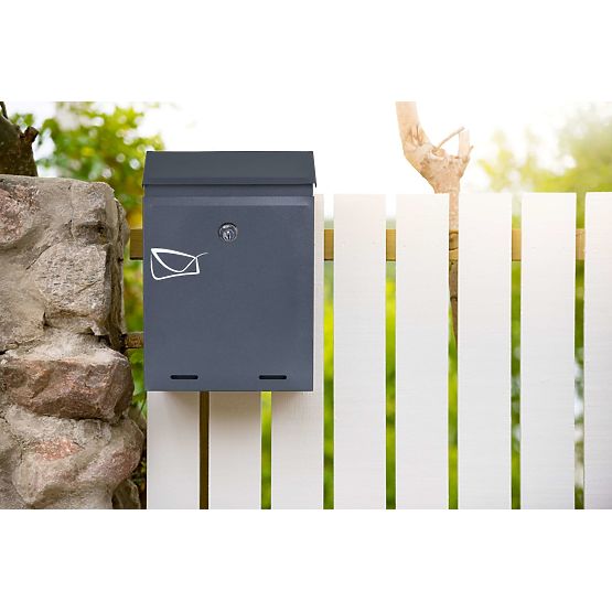 Poštni nabiralnik za pisma Odvin antracit