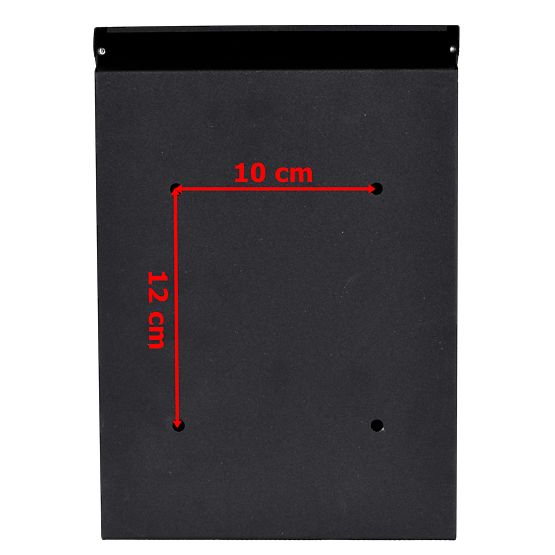 Poštni nabiralnik za pisma Odvin črna