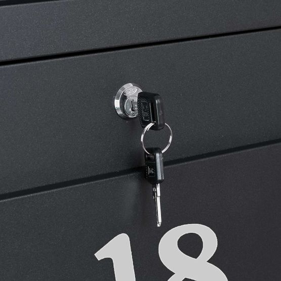 Poštni nabiralnik za pisma Vidar črna z napisi