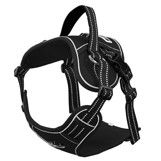 Povodec in oprsnica za psa PJ-063 črna XL