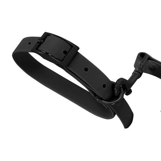 Povodec in ovratnica za psa PJ-071 črna M