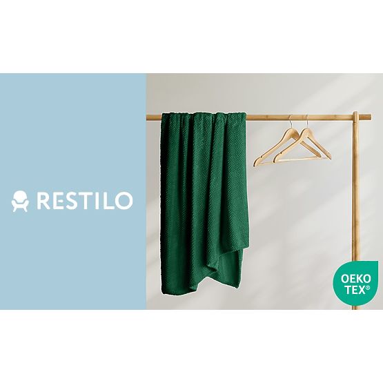 Pregrinjalo HENRY barva steklenička zelena reliefni žakard moderni stil 220x240