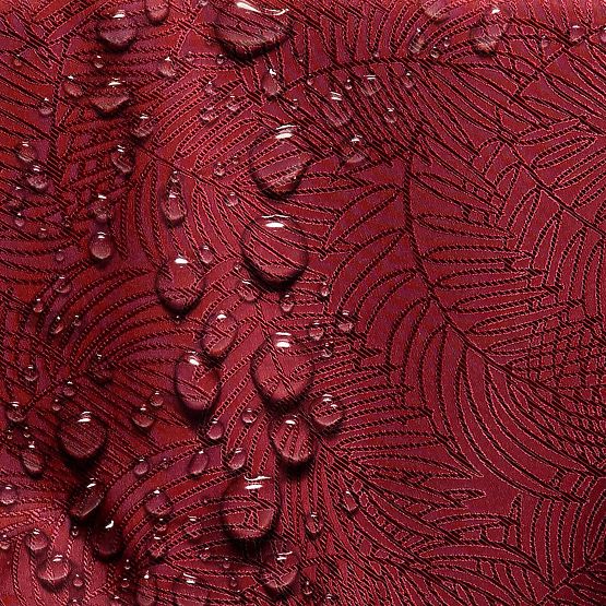 Prenaša GAIA barva bordo z reliefnim rastlinskim motivom 30x160 ameliahome