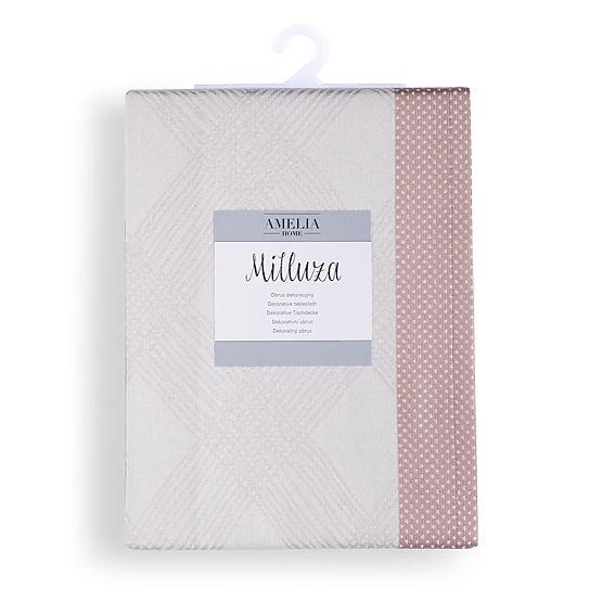 Prenašalka MILLUZA kremna metalizirana klasičen motiv 140x300 ameliahome