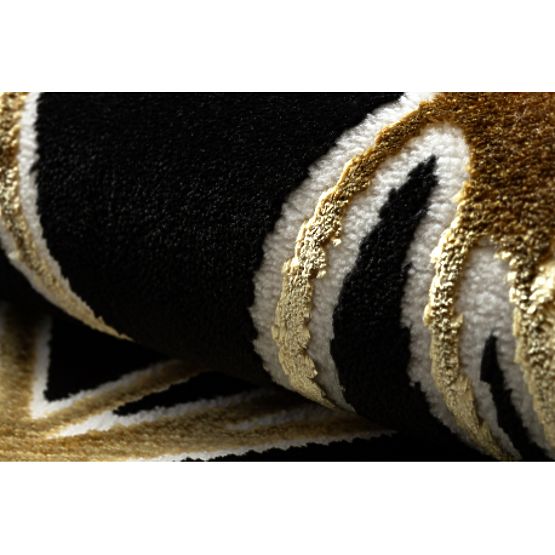 Preproga ALLURE 1964 Geometrijska - Strukturna, stilna, glamurozna črna / zlata