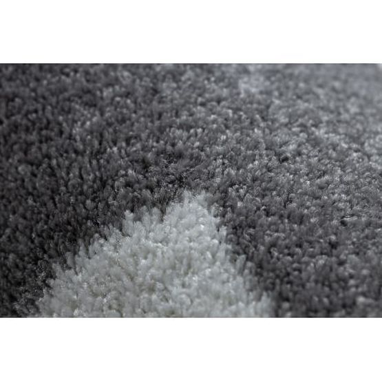 Preproga SKETCH - F730 vzorec Maroški detelj, Mreža siva / bela