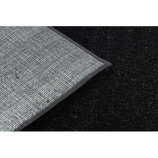 Preproga SOFTY, Enotna, Enobarvna, črna