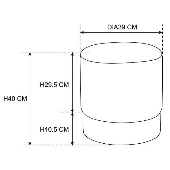 PUF ZLATA STEKLENIČKA ZELENA