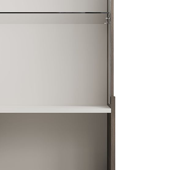 RANDOM 2 V-1 vitrina kašmir / oreh / črna