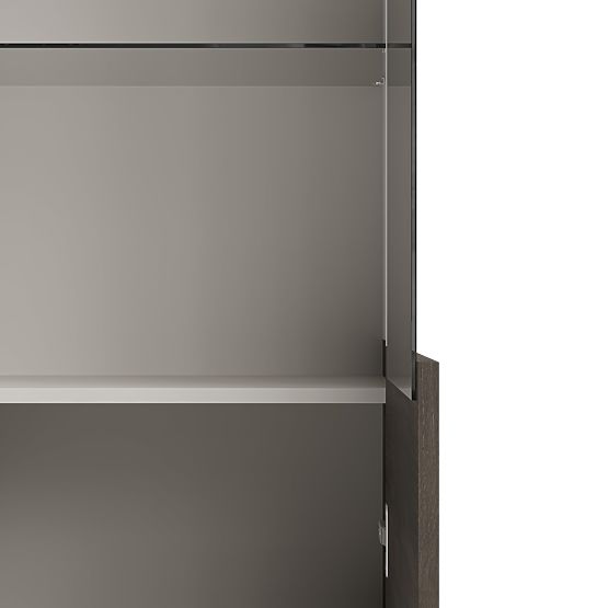 RANDOM 2 V-1 vitrina kašmir / oreh / črna