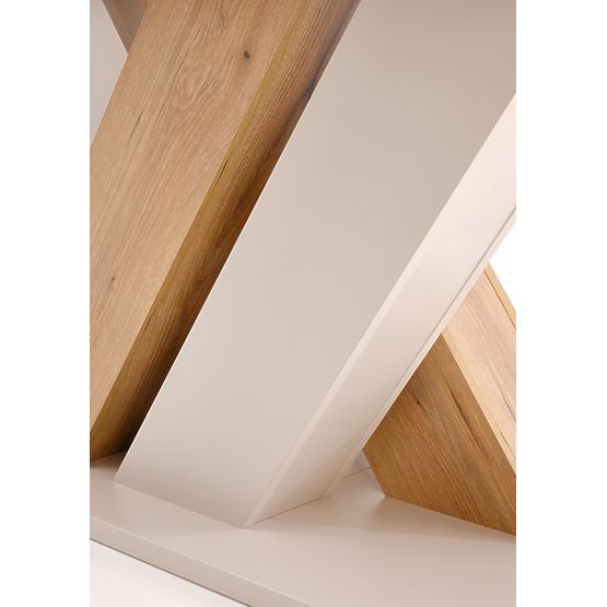 Raztegljiva miza BRANDON 160-200/90 cm kašmir/hrast cremona (2p=1ks)