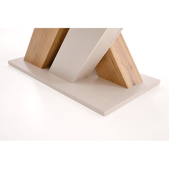 Raztegljiva miza BRANDON 160-200/90 cm kašmir/hrast cremona (2p=1ks)