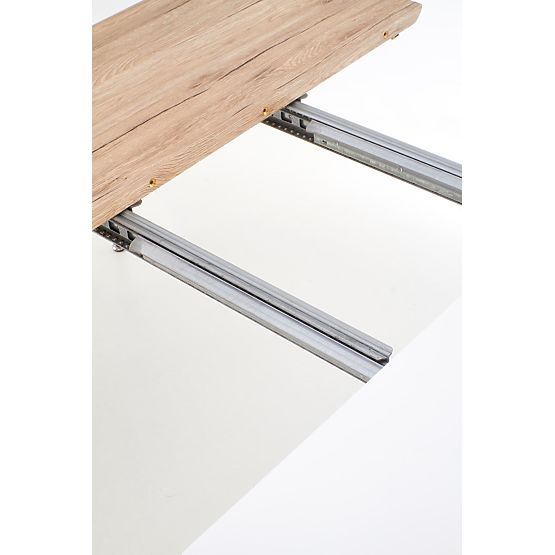 Raztegljiva miza CALIBER bela / hrast san remo (1p=1ks)