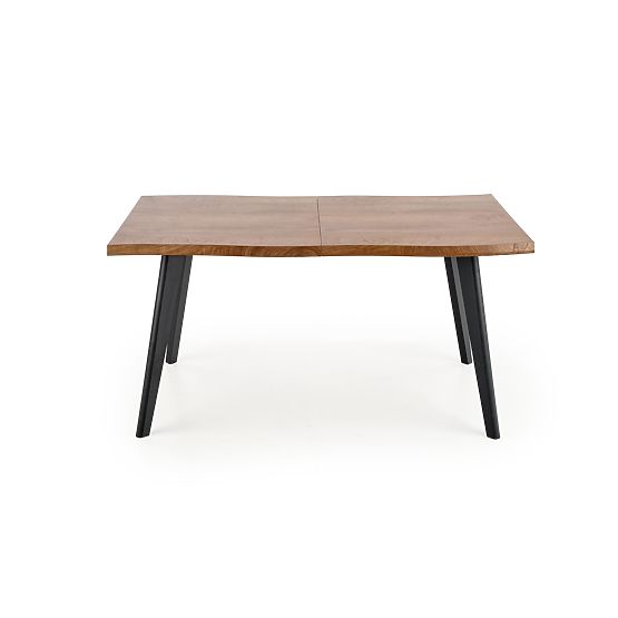 Raztegljiva miza DICKSON 120-180/80 cm, plošča - naravna, noge - črne (2p=1ks)