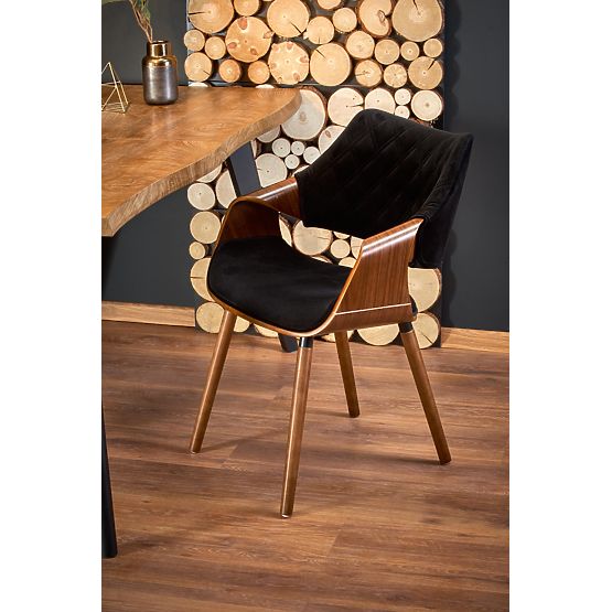 Raztegljiva miza DICKSON 120-180/80 cm, plošča - naravna, noge - črne (2p=1ks)