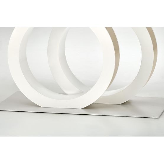 Raztegljiva miza GALARDO, bela / zlata (3p=1ks)