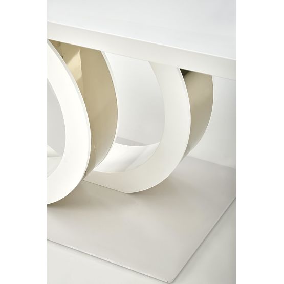 Raztegljiva miza GALARDO, bela / zlata (3p=1ks)