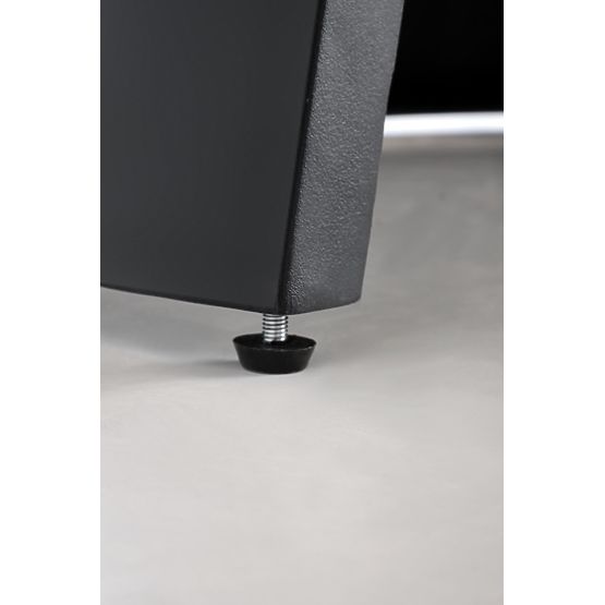 Raztegljiva miza GIACOMO, plošča - naravna, noga - črna (2p=1ks)