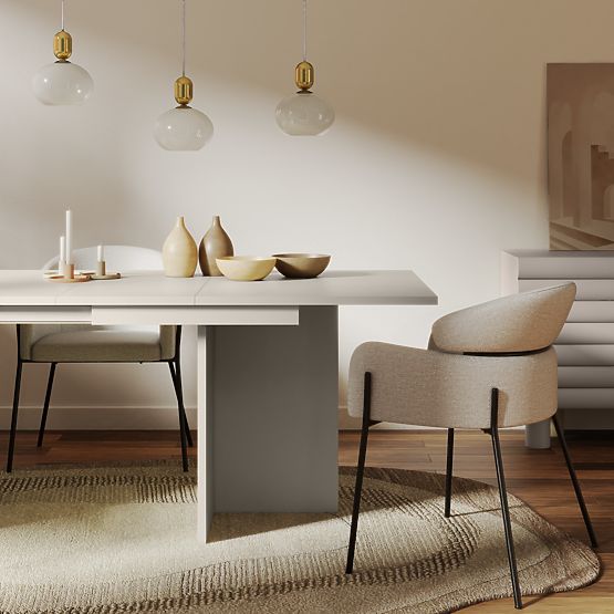 Raztegljiva miza Jose 140-200 cm, pravokotna, kašmir