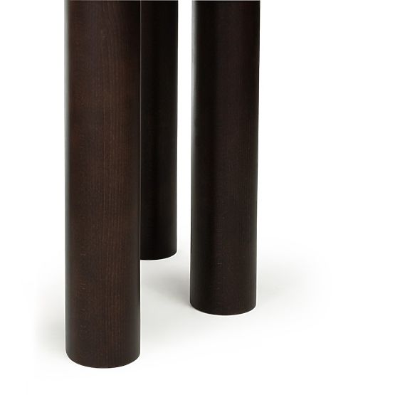 Raztegljiva miza Loa 140-200 cm, hrastov furnir, oreh, bukov les, zaobljena