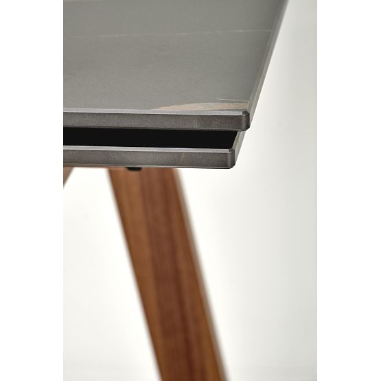 Raztegljiva miza LOZANO, črni marmor / oreh (2p=1ks)