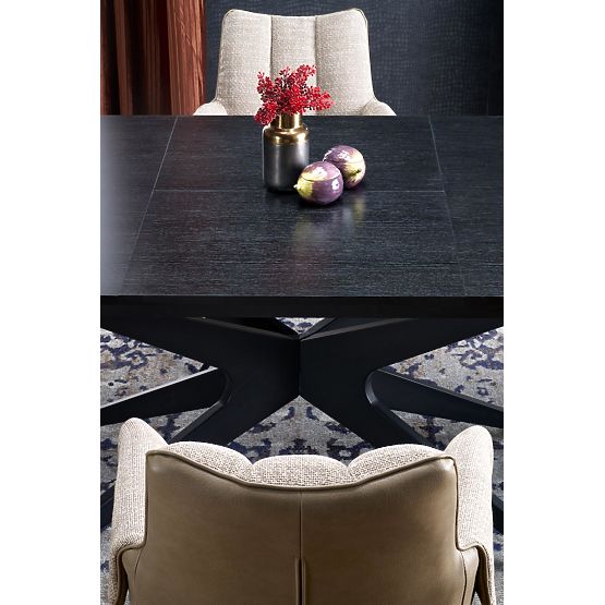 Raztegljiva miza SANDRO, črna (2p=1ks)