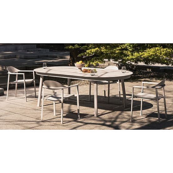 Raztegljiva vrtna miza Marinelli 230-300 cm, aluminijasta, svetlo bež